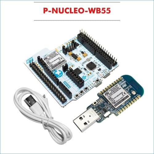 Original P-NUCLEO-WB55 Development Kits ARM BLE Nucleo package including USB dongle and Nucleo-68 with STM32WB55 MCUs 100% new