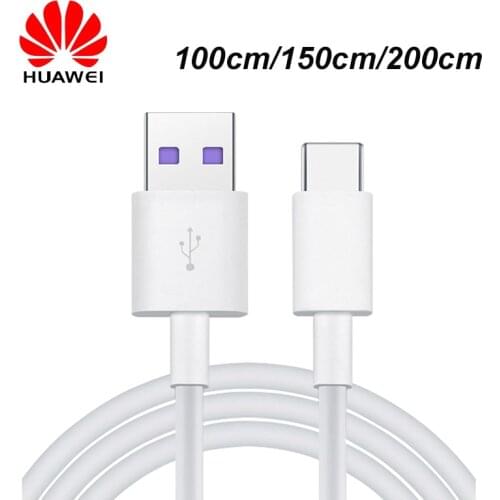 1/1.5/2m Original SuperCharge 5A Cable USB Type C Fast Charger Cabel Huawei P30 P20 pro Mate 20 10 P10 Plus Honor 20 V30 V10 V20