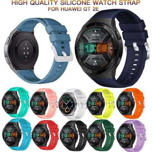 Sport Silicone Watch Strap For Huawei Watch GT 2e Band Replacement Wristbands For Huawei GT2e SmartWatch Bracelet Belt Accessory