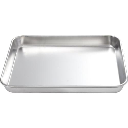 Heavy Duty Stainless Steel Baking Pans Toaster Oven Pan Barbeque Grill Sheet Pan Hotel Sushi Cookie Sheet LBShipping