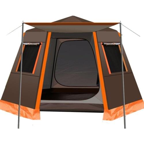 UV Hexagonal Waterproof Dome Automatic Pop-Up Outdoor Camping Backpacking Sports Tent for 3-4persons Awning Garden Pergola