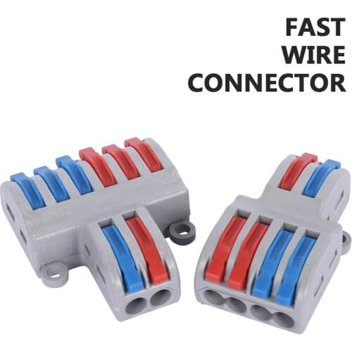 1pcs SPL-42/62 Mini Fast Wire Connector Universal Wiring Cable Connector Push-in Conductor Terminal Block DIY YOU