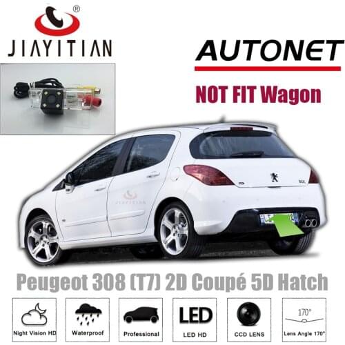 JIAYITIAN Rear Camera for Peugeot 308 T7 2D Coupe Cabriolet/3D 5D Hatchback/Backup Camera/CCD/Night Vision/License Plate