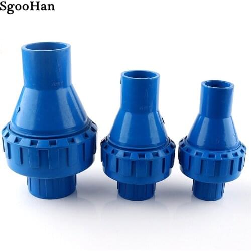 1~20pcs 20/25/32mm PVC Pipe Check Valve Garden Irrigation Aquarium Fish Tank Tube Watering Adapter Fittings Non Return Joint