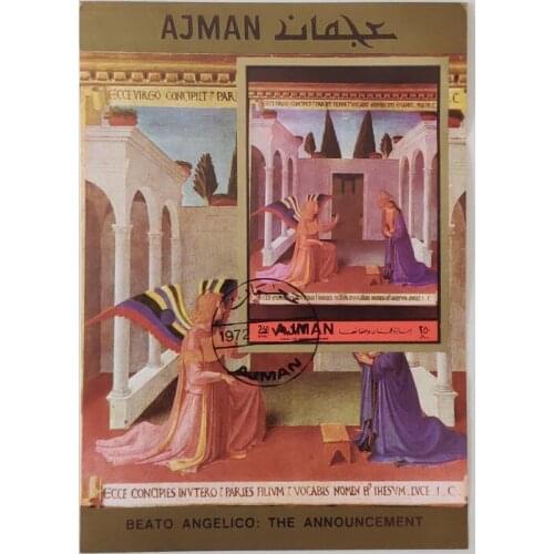 1972 The announcement souvenir sheet Post Stamps Postage Collection