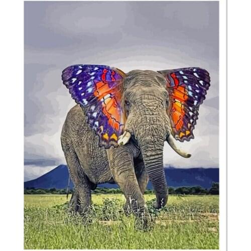 5D Diamond Painting Elephant animal Pictures DIY Diamond Embroidery Painting Full Drill Home Decor Gift