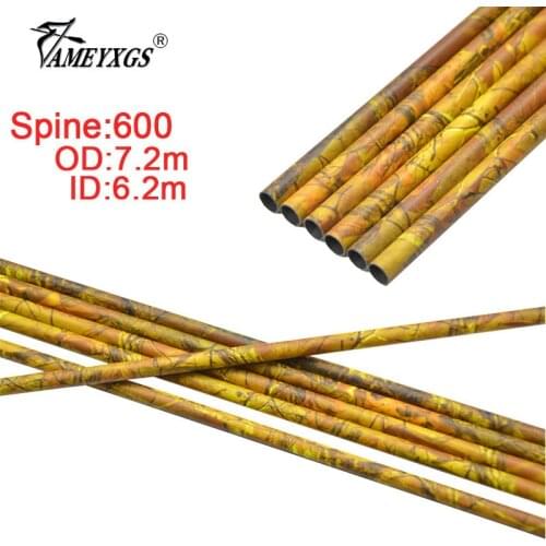 6/12/24pcs Archery DIY Spine 600 Pure Carbon Arrow Shaft For Compound Recurve Bow Shooting Training Practice Accessories Arrows