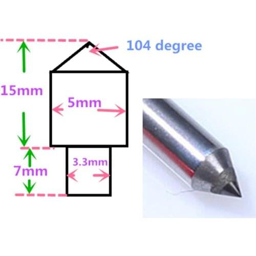Talentool single point diamond dresser New Diamond Cutter CNC Diamond drag engraving tool bit 2pcs diamond needle stone marble