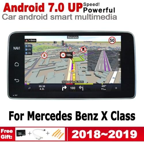 Android car player For Mercedes Benz X Class 2018 2019 NTG original Style 2 Din HD Screen Autoradio Bluetooth gps navigation map