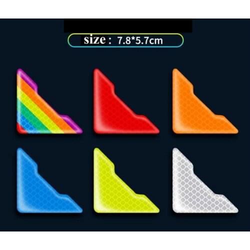 Car Door Angle Sticker Car sticker Auto trim decoration Reflector Warning Tape Car Accessories