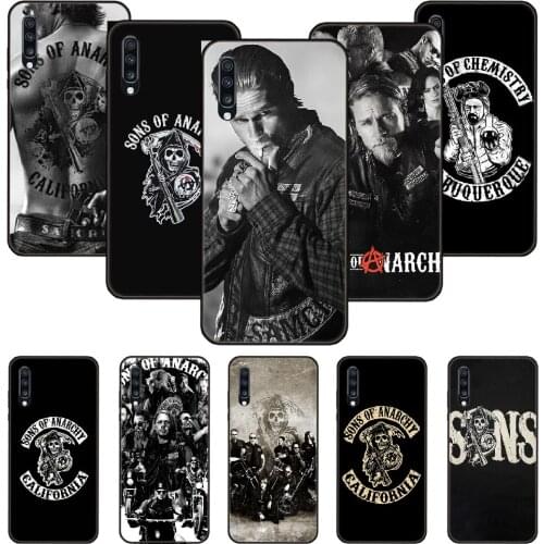 Phone Case For Samsung Galaxy A 50 51 71 70 7 5 10 20 30 40 41 21 S E Black Cover Shell Fashion Funda Trend Sons of Anarchy