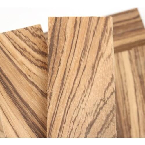 African zebra wood Knife handle material Woodwork DIY wood block 120*40*10mm
