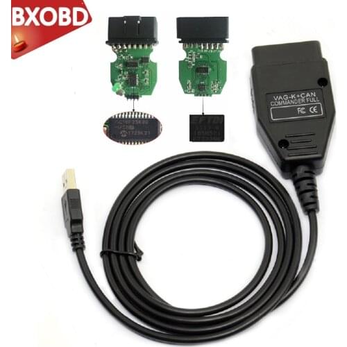VAG K+CAN Commander 1.4 Diagnostic Cable with PIC18F25K80 FTDI FT232RQ Chip For V W/AUDI/SKODA/SEAT VAG CAN K-line Commander