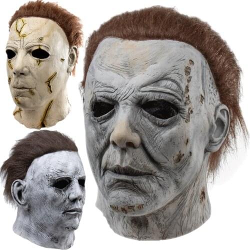 Halloween Horror Adult Cosplay Michael Myers Killer Latex Mask Unisex Prop Party