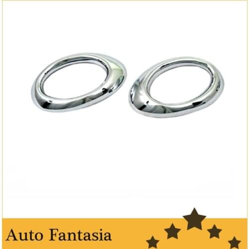 Chrome Front Fog Light Cover (Oval Type) For Mercedes Benz W164 ML Class ('06-'08) -Free Shipping