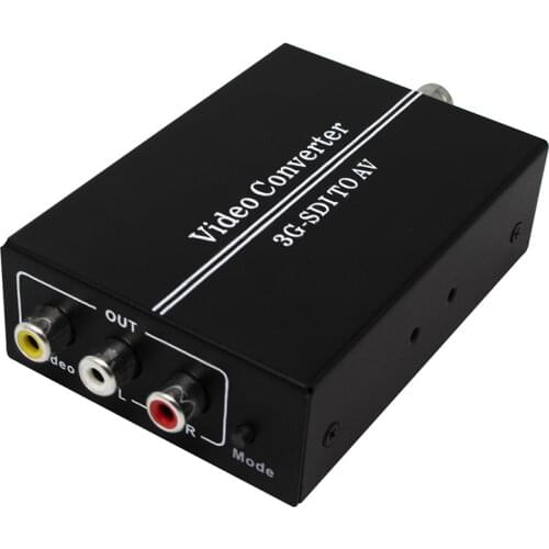HD 3G SDI to CVBS Converter Support 1080P L/R Audio Output SD-SDI HD-SDI Signal to Normal TV with EU or us or uk or au plug