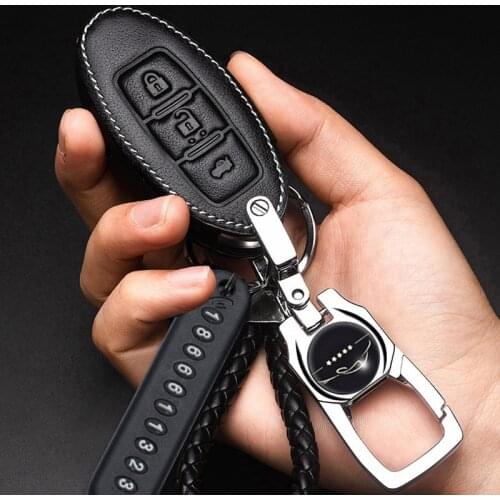 2/3/4 Buttons Leather Car Remote Key Full Cover Case For Nissan Qashqai Juke J10 J11 X-Trail T32 T31 Kicks Tiida Pathfinder