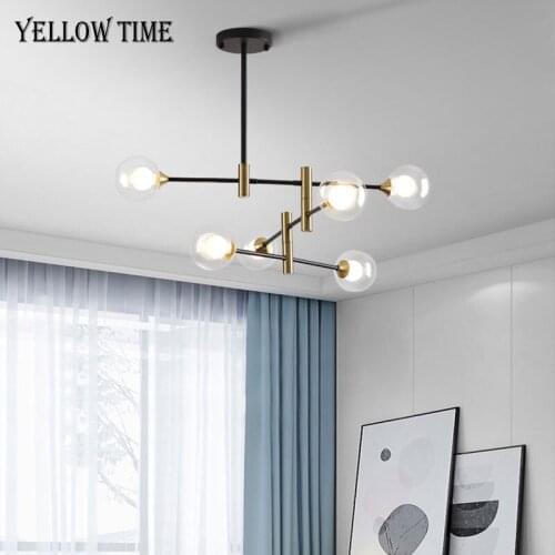 Creative Led Chandelier 110V 220V Modenr Ceiling Chandelier Lamp For Living room Dining room Bedroom Kitchen Nordic Hanging Lamp