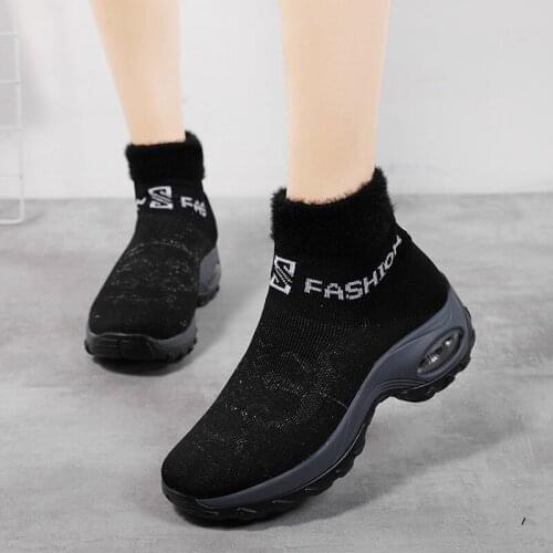 Women Vulcanize Shoes Comfortable Winter Warm Casual Shoes Women Outdoor High-Top Fashion Sneakers Zapatillas Muier