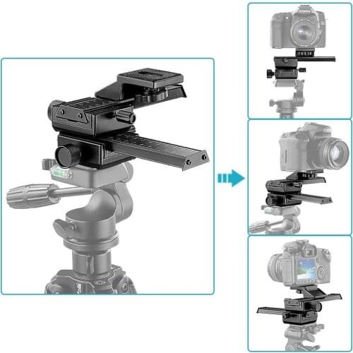Neewer 4 Way Macro Focusing Rail Slider/Close-up Shooting for Canon Nikon Sigma SLR
