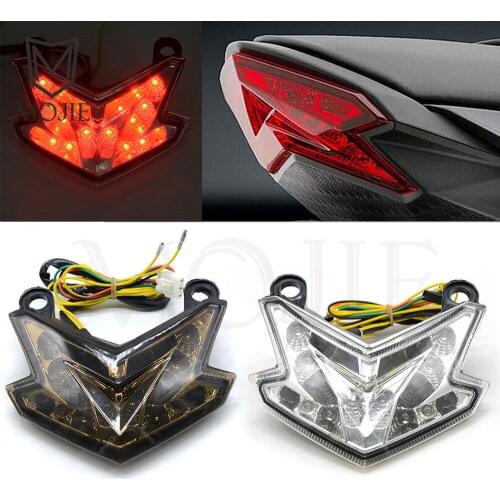 For Kawasaki Z800 ZX6R ZX636 13-14 Turn Signals Brake Motorcycles Sequential Flexible Tail Light Blinker Led Indicators Scooters