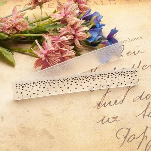 Rectangle Shaped Round Dots Plastic Embossing Folder For Scrapbook DIY Card Tool Plastic Template Stamp Card Making Decoration