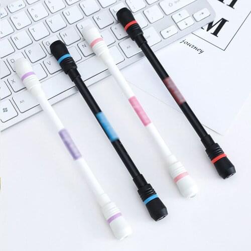 1PC Creative Erasable Gel Pen 0.5mm Funny Rotating Pen Spinning Gaming Pens for Kids Students Writing Toys Kawaii Stationery Pen