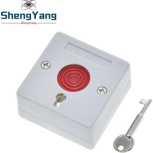 ShengYang PB-68 emergency button switch key automatic reset wired manual alarm button Fire hand alarm emergency switch
