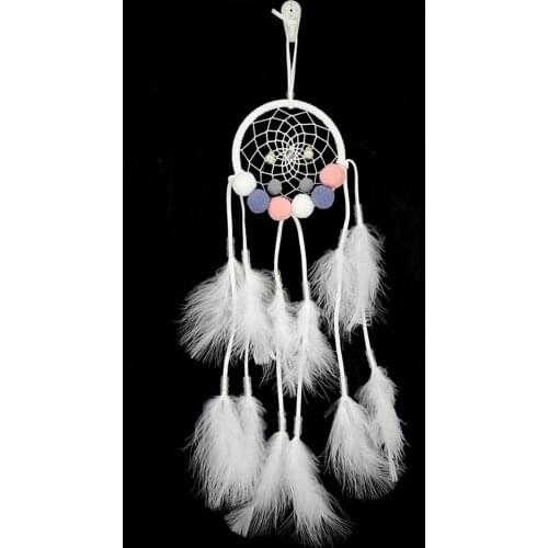 Hand Woven Dreamcatcher Lights Ornaments Christmas Room Decoration Night Light Warm Light Dream Catcher Light #D0