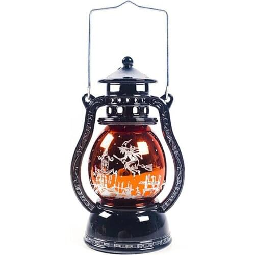 Pony Lantern LED Halloween Decoration Haunted House Retro Hanging Light Lamp Best Gift Ornaments Flameless Vintage Creative