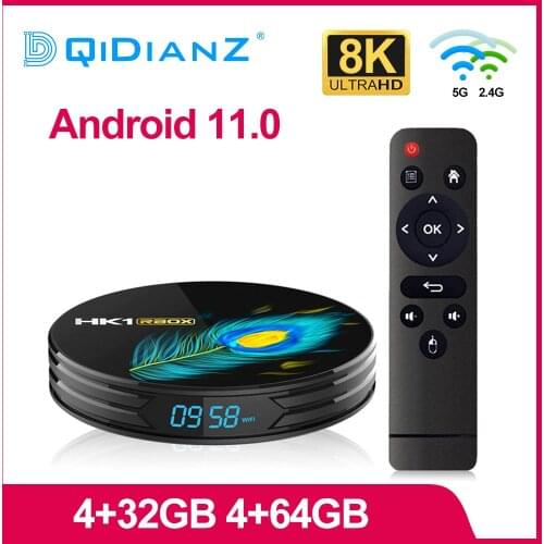 HK1 RBOX R3 Android 11.0 Smart TV Box 2.4G 5G Dual Wifi BT4.0 RK3566 DDR4 1000M LAN 4K 8K 4GB 32GB 64GB Media player Set top box