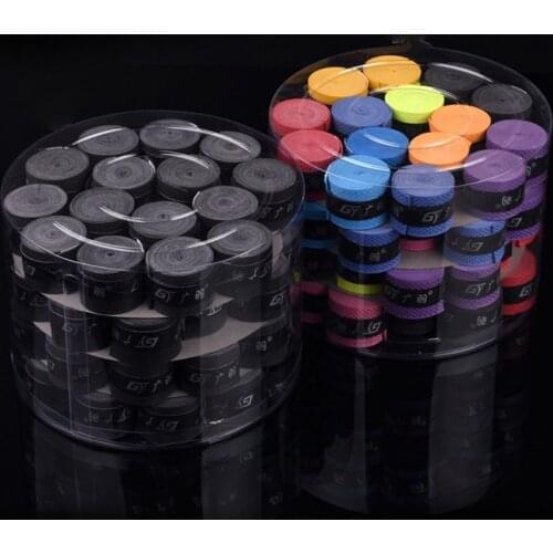 60pcs Universal Tennis Racket Overgrip Padel Tape Badminton Over Grips Anti-slip Sweat Absorbed Wraps Sweatband