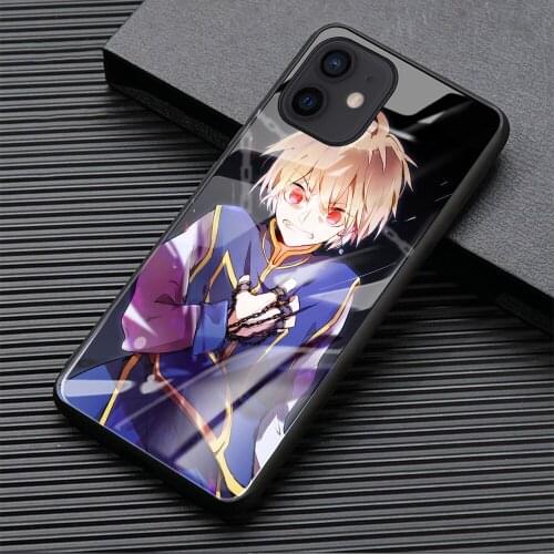 Tempered glass case Kurapika fundas case for iphone 6 6s 7 8 plus x xs max xr 11 12 pro max mini HUNTER X HUNTER cover