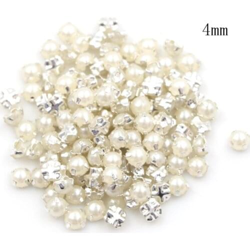 100pcs/lot Handmade Craft DIY 3/4MM Mini Pearl Buckle Bag Parts Accessories Wholesale
