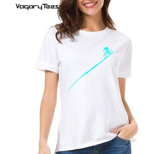 VagaryTees Ladies Clothing Mountain Bike Funny MTB Dirt Bike T Shirt Womens T-shirt Fashion bicycle cyclist gift