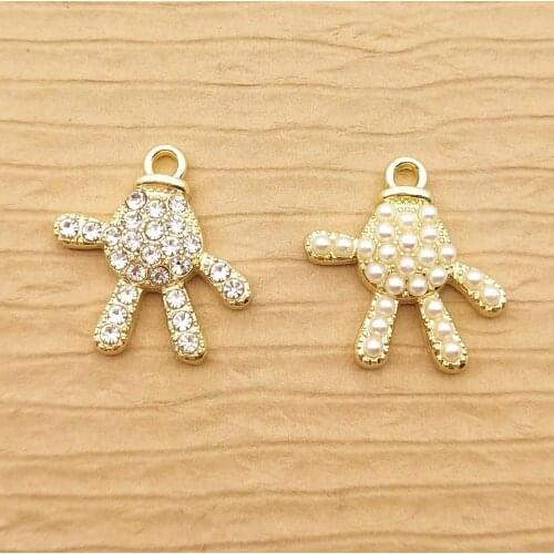 10pcs 15x18mm glove charm for jewelry making fashion earring pendant bracelet charm necklace charm diy finding