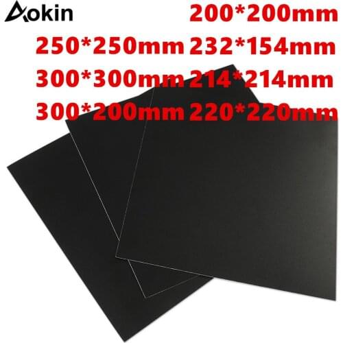 5pcs 3D Printer Parts 20/214/220/280/300mm Frosted Heated Bed Sticker Printing Build Sheets Build Plate Tape Platform Sticker
