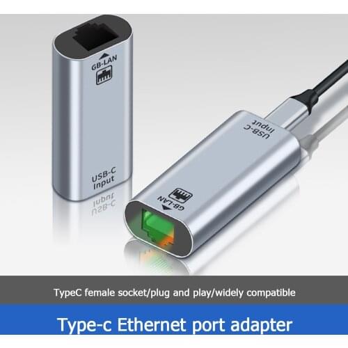 USB Type C to ETHERNET LAN Network RJ45 Adapter Converter Android MacOS Win PnP