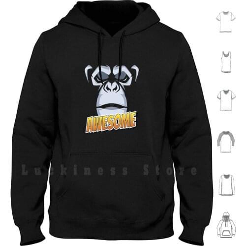 Gorilla Anonymous Awesome No More Games hoodies long sleeve Anonymousgorilla Hackinggorilla Cyberspace