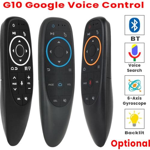 G10 G10S PRO backlit voice Air Mouse BT Blueteeth 2.4G wireless remote control six-axis gyroscope air flying squirrel