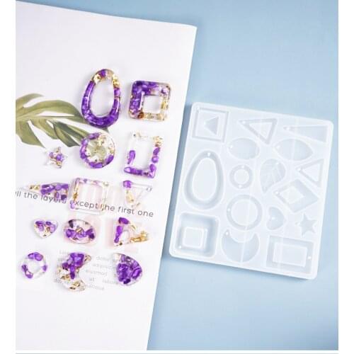 Sweater chain earring pendant Ornaments Silicone Mold UV epoxy Resin Mold for jewelry making tool Decoration Craft Resin Art