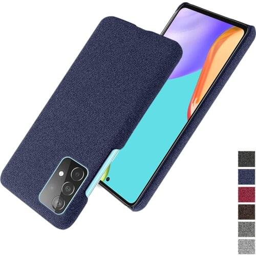 For Samsung Galaxy A52 A72 A32 A42 5G Coque Luxury Cloth Texture Fitted Phone Case For Galaxy A 72 52 42 32 5G Capa Funda Shell