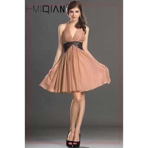 EMIQIAN V-neck Women Dresses
