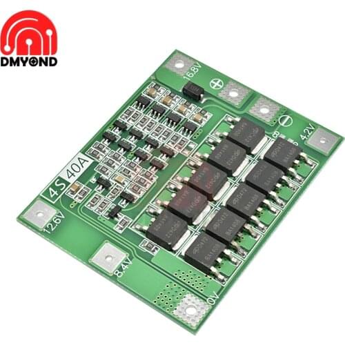 4S 40A Li-ion Lithium Battery Protection Board 8650 Charger PCB BMS 14.8V 16.8V Enhance For Drill Motor LED Light Inverter