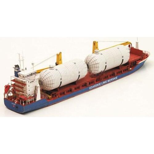 Hot sale 1:400 Gdansk Cargo Ship DIY Handcraft 3D Paper Card Model Sets