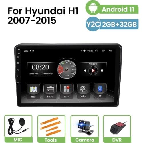 HD 1024*600 Android 11 Navigation For Hyundai H1 2010 2011 2012 2013 2014 Car Radio Video Player DSP Multimedia GPS RDS Carplay