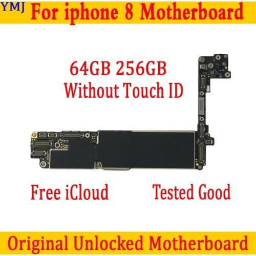 Good Working for iphone 8 4.7inch Motherboard with IOS System,100% Original unlocked clean iCloud Logic board with/no Touch ID