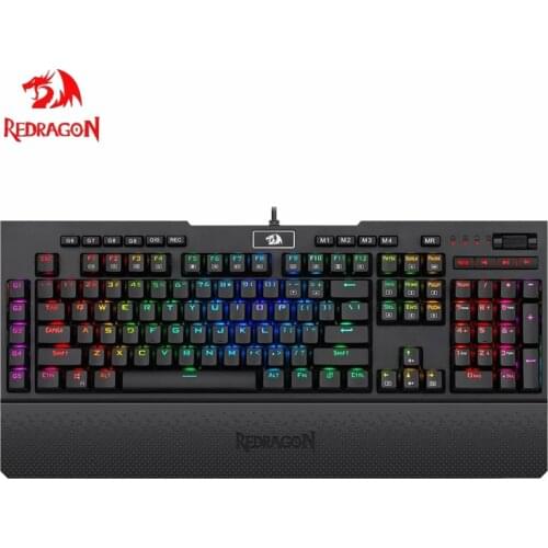 Redragon K586-Pro Brahma RGB game mechanical keyboard tactile light speed fast optical blue switch notebook PC Gamer