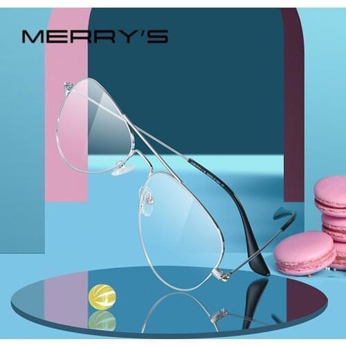 MERRYS DESIGN Classic Pilot Glasses Frames For Children Boy Girls Prescription Eyeglasses S7026