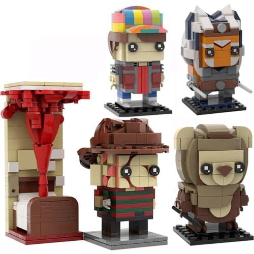 MOC Classic Horror Movie Killer Brickheadz Building Blocks MOC-46943 Model Diy Educational Collection Toys Childrens Gifts